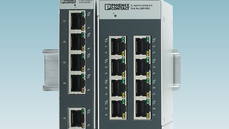 New Unmanaged Switches for Profinet and EtherNet/IP