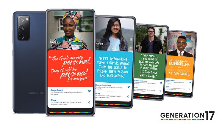 Samsung och FN:s utvecklingsprogram samarbetar med ungdomar för att accelerera framstegen för de Globala målen