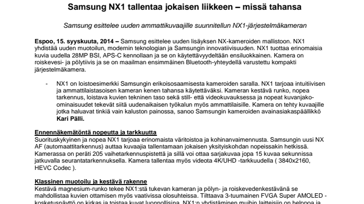 Samsung NX1 