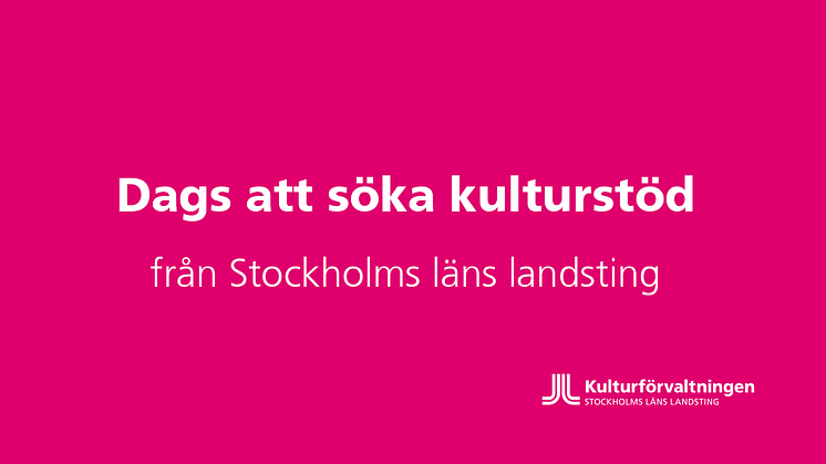 Dags för kulturorganisationer att söka landstingets Scenkonststöd för läsåret 2018/2019