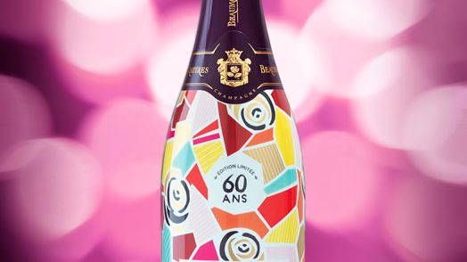 60-årsjubileum för elegant champagne!