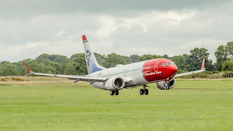 Tom Crean 737MAX takes off from Belfast International Airport