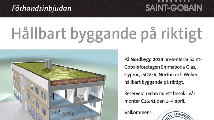Saint-Gobain ISOVER på Nordbygg