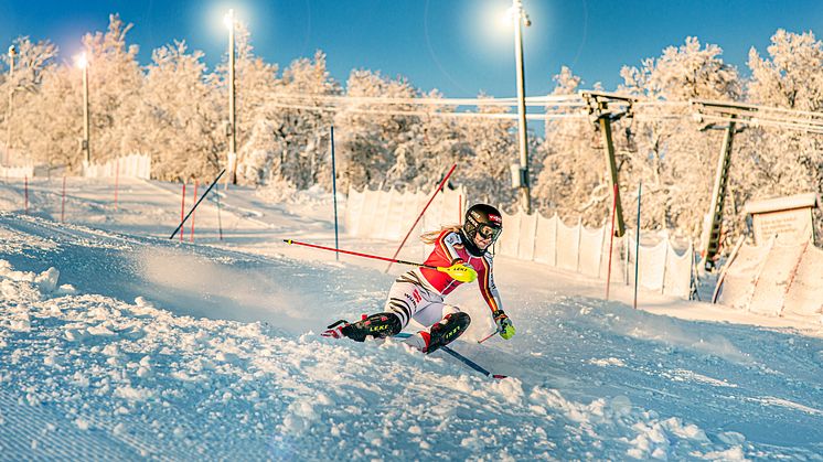 Många nationaliteter inom den alpina eliten tränar i Ramundberget – uppskattar effektiviteten på anläggningen.