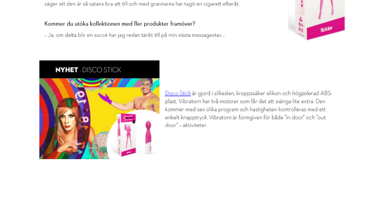 ​Sveriges största dragqueen ”MISS INGA” lanserar egen massagestav – finns endast hos Mshop