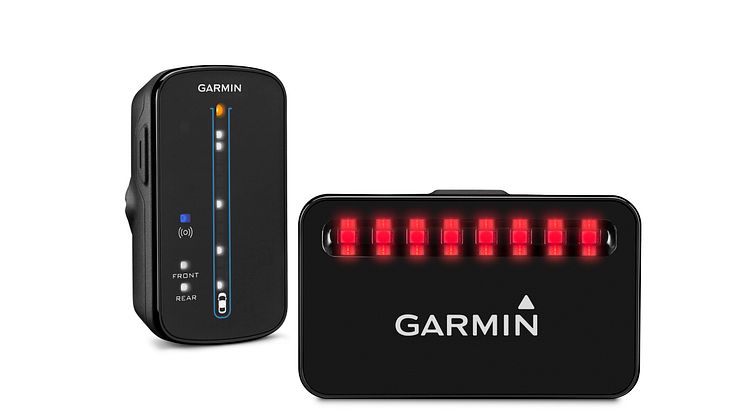 Garmin® introducerar en ny smart cykelserie vid namn Varia – bakåtseende radar samt smarta cykelljus för en säkrare färd