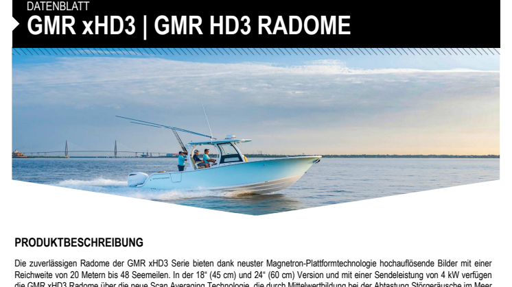 Datenblatt CH Garmin GMR xHD3-HD3 Radome