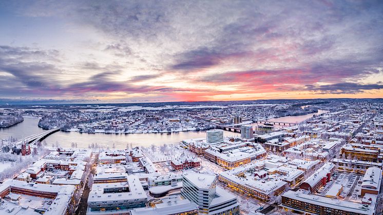 Vinterstaden Umeå - Panorama vy