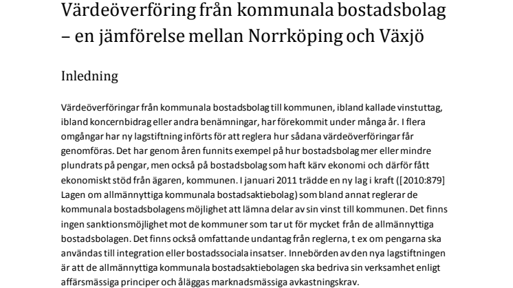 Växjö och Norrköping lika goda kålsupare