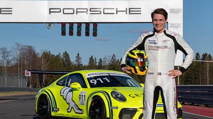 Formel 3-mästaren Linus Lundqvist är tillbaka i Porsche Carrera Cup Scandinavia!