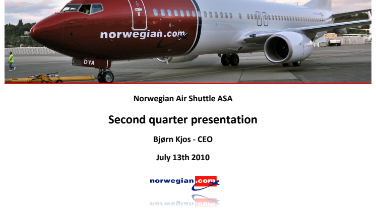 Norwegian Q2 2010 presentation