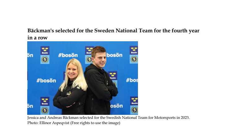 230324 ENG Pressrelease, Sweden National Team Announcement.pdf