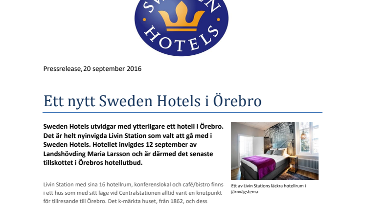 Ett nytt Sweden Hotels i Örebro