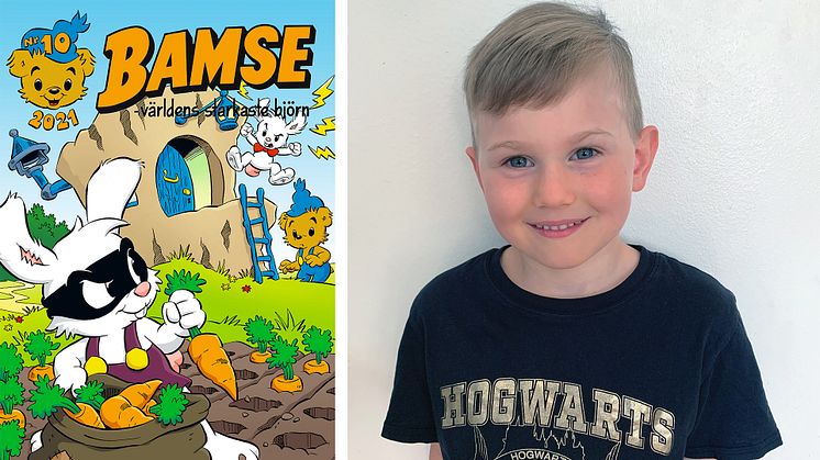 Omslaget till Bamse nr 10 och Oliver Hanek.