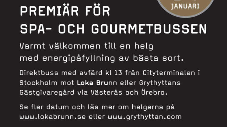 Lansering av Spa- och Gourmetbussen 