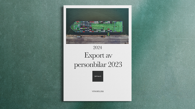 Exporten av personbilar 2023 når rekordnivå