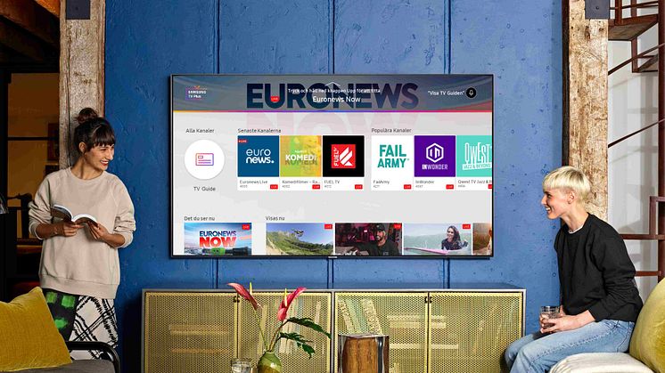Samsung TV Plus lanseras nu i Norden 