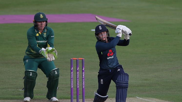 Tammy Beaumont on her way to 105. Photo: Getty Images