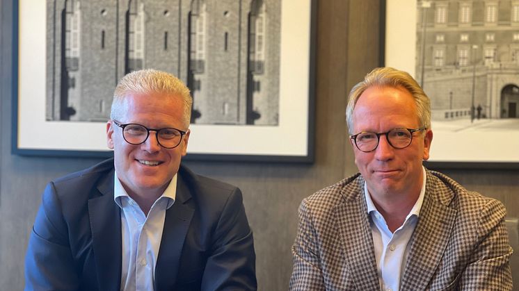 Daniel Gorosch, VD Colliers Sverige & Joakim Arvius, VD Pangea Sverige