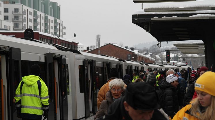 T-banen på Majorstuen 