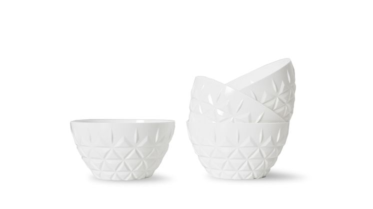 Picnic bowl 4-pcs, white - Sagaform SS22 - 5018172