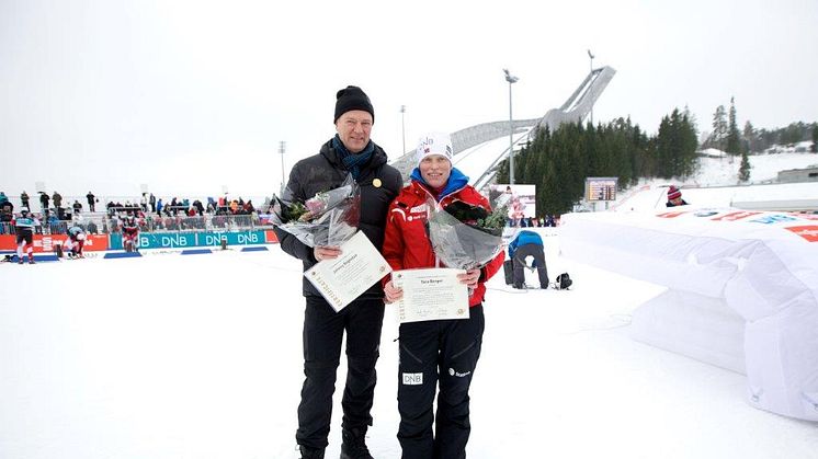 IBUs Æresmedalje i gull til Tora Berger og Johnny Rognstad 