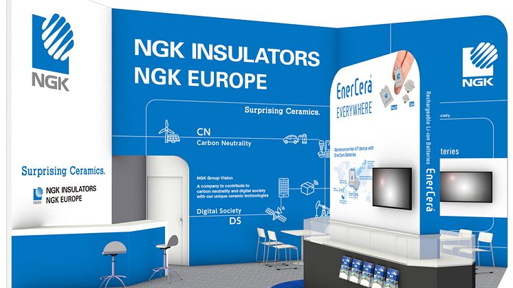 Exhibition at electronica 2022 ~ NGK exhibits products that support digital society,  including EnerCera, a battery for IoT devices ~