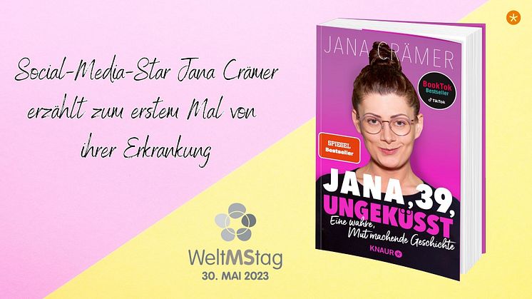 Welt-MS-Tag am 30.05. - Influencerin Jana Crämer spricht in ihrem Buch zum ersten Mal über ihre Erkrankung