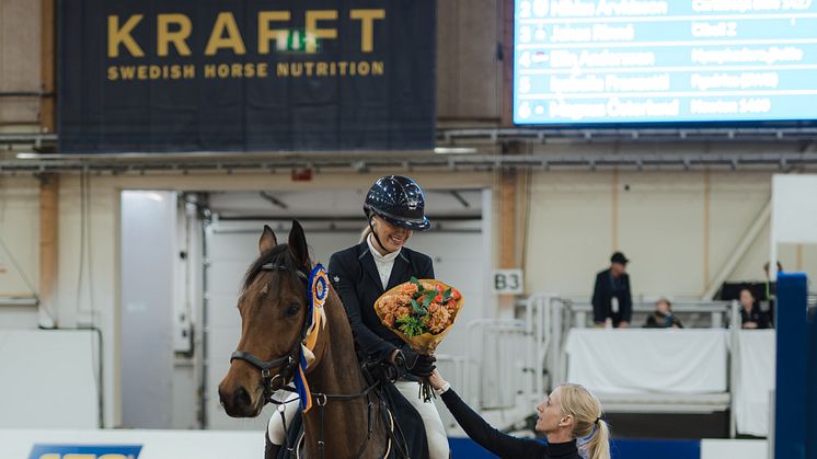 Stall Madick's Drei och Evelin Lavén bäst i finalen av Krafft 4-årschampionat