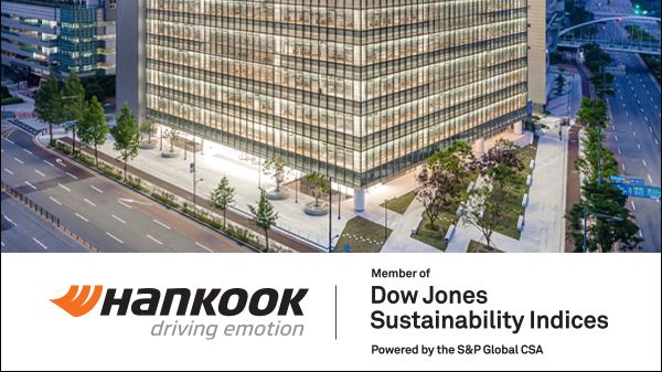 ​Däcktillverkaren Hankook listas återigen i världsberömda Dow Jones Sustainability Index World. DJSI World lyfter fram Hankook för sitt hållbarhetsarbete och då framför allt företagets samhällsansvar. Hankook har listats i DJSI sedan år 2016.