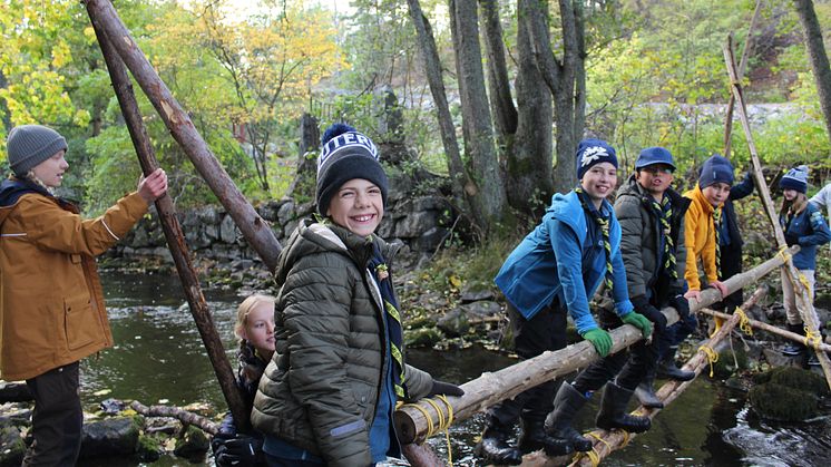 Allt fler barn och unga vill bli scouter. Foto Jenny Modess