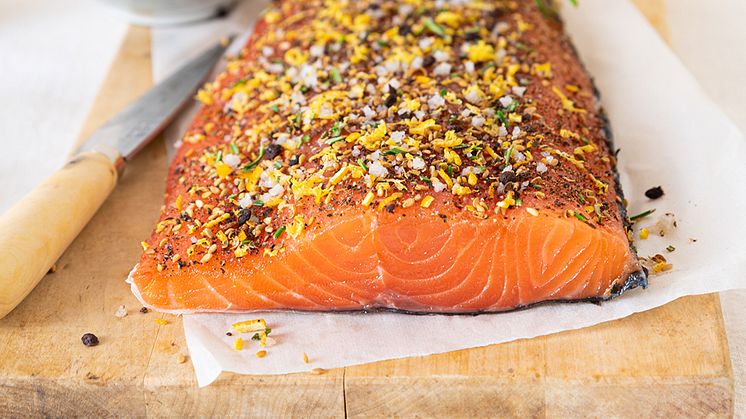 Gravad lax är populärt på påskbordet. Bild: Norges sjömatråd 