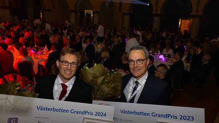 Vinnarna av Västerbotten GrandPris hedrades på invigningen av Västerbotten på Grand Hôtel. Foto: Patrick Trägårdh