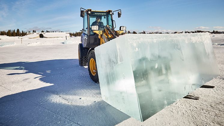 Volvo L20 Electric i Jukkasjärvi