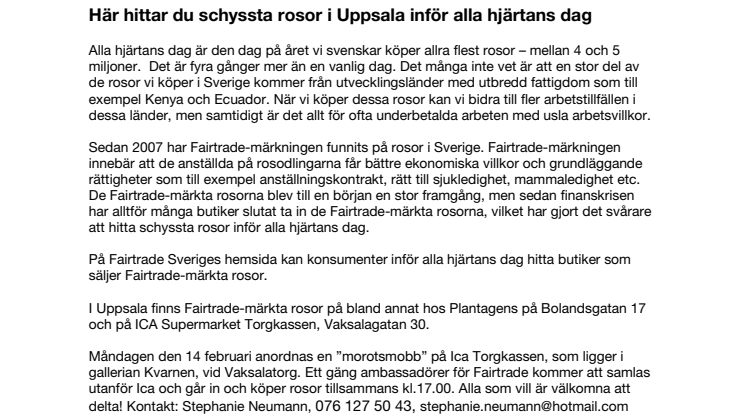 Här hittar du schyssta rosor i Uppsala inför alla hjärtans dag