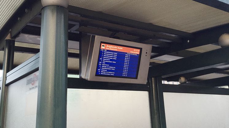 Fler busshållplatser kan utrustas med trafikantinformation i realtid