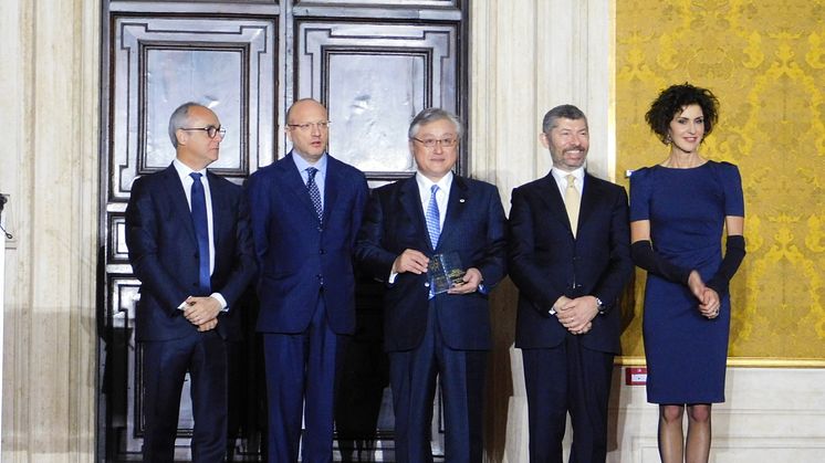 Premio Internazionale Leonardo a Toshiaki Higashihara, Presidente e CEO di Hitachi, Ltd.