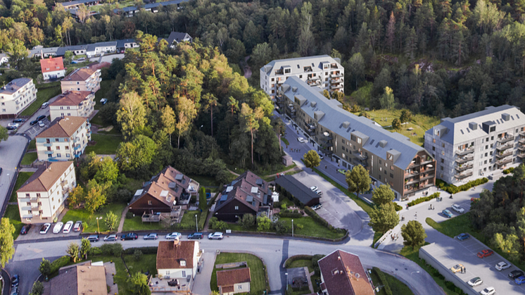 Försäljningsstart av Brf Lunden på grönskande Bergsäter