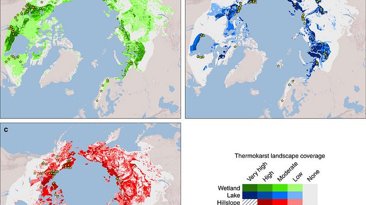 Nya kartor gör det möjligt förutspå utsläpp av växthusgaser från tinande permafrost 
