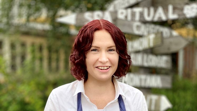 Elle Engman, restaurangchef på The Lodge. Foto: Camilla Persson