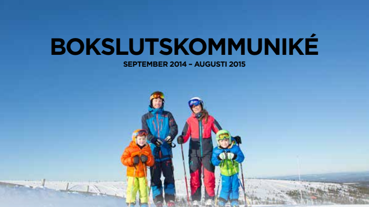 SkiStar AB: Bokslutskommuniké September 2014 – augusti 2015