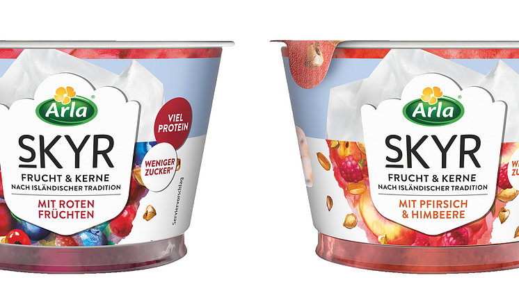 Neu: Arla Skyr Frucht & Kerne – die besondere Zwischenmahlzeit mit extra ‚Biss‘