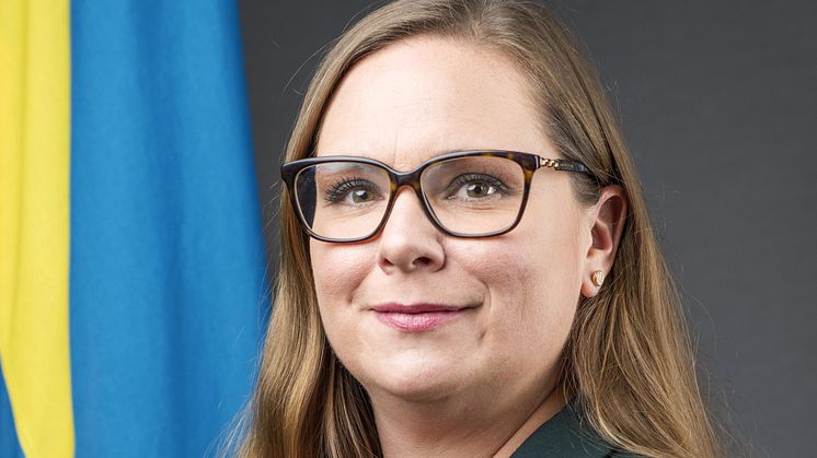 Försvarsmaktens nya presschef Therese Fagerstedt. Foto: Antonia Sehlstedt/Försvarsmakten