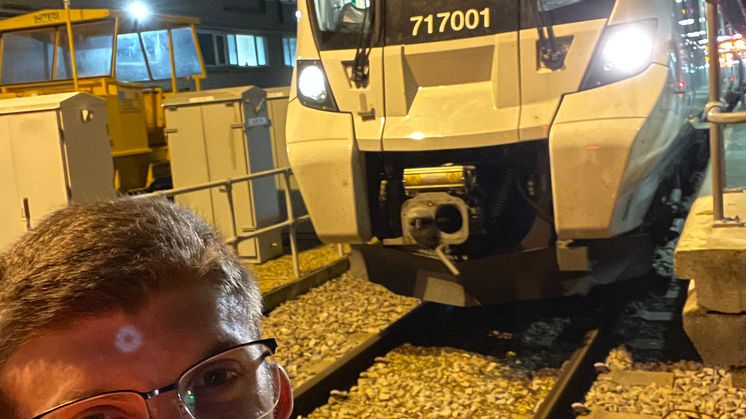 Connor Philpott, ERTMS Fleet Project Engineer was involved in the test run