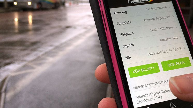 ​Flygbussarna lanserar ny app för att förenkla resan