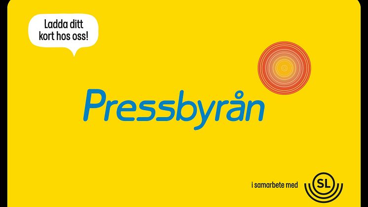 ​Pressbyrån lanserar unikt SL-accesskort med Pressbyrålogga