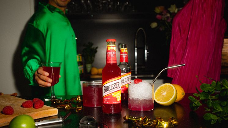 Breezer Raspberry & Yuzu - fräscha nyheten i Breezers blanddryckssortiment!