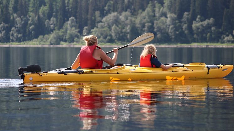 Paddling på Åresjän