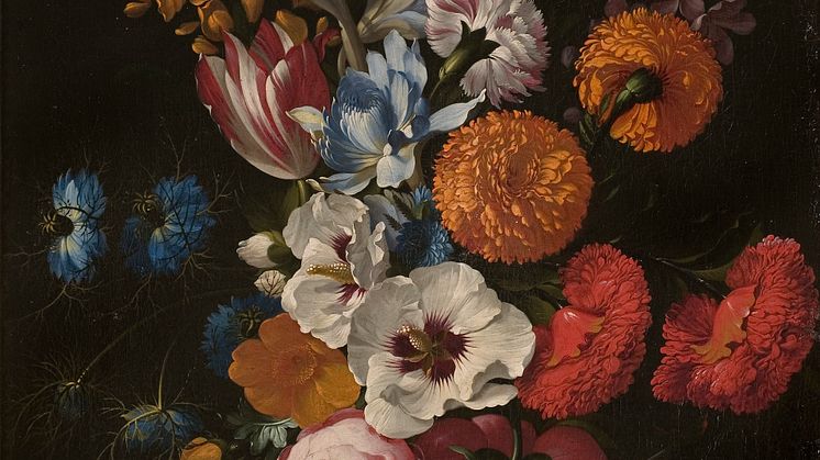 Johan Johnsen, Still Life with a Bouquet of Flowers. Photo: Erik Cornelius/Nationalmuseum.