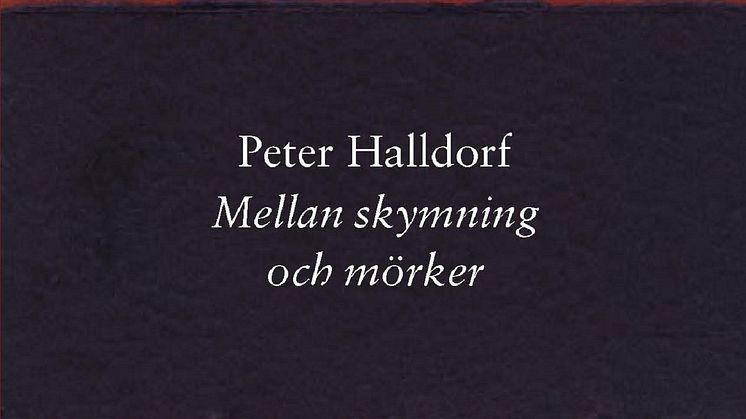 Omslagsbild: Mellan skymning och mörker (Peter Halldorf)